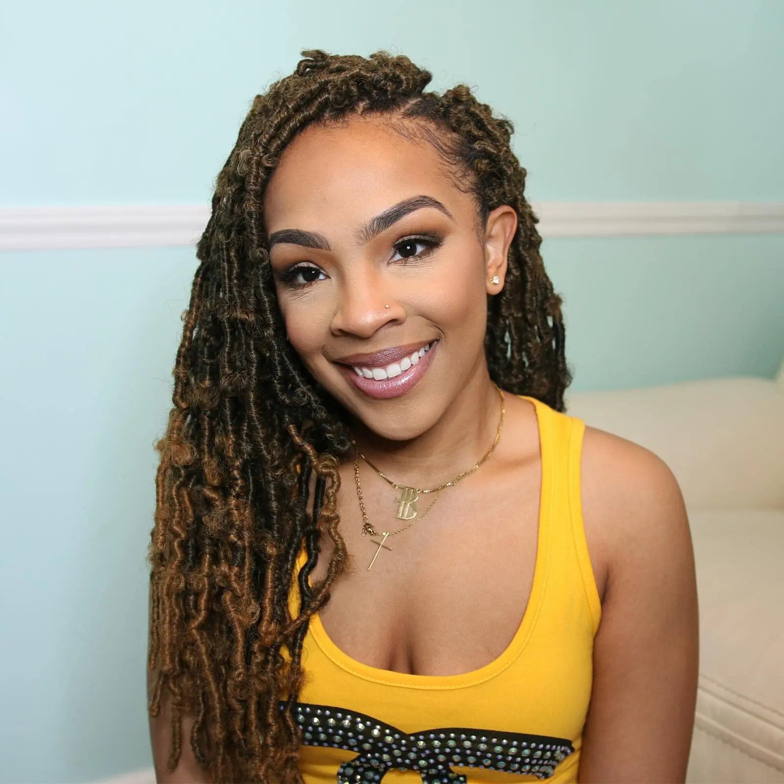 ( US ONLY) FAST SHIPPING DBL | Toyotress® Butterfly Locs Pre-Looped Distressed Locs Braiding Synthetic Crochet Hair Extensions Toyotress